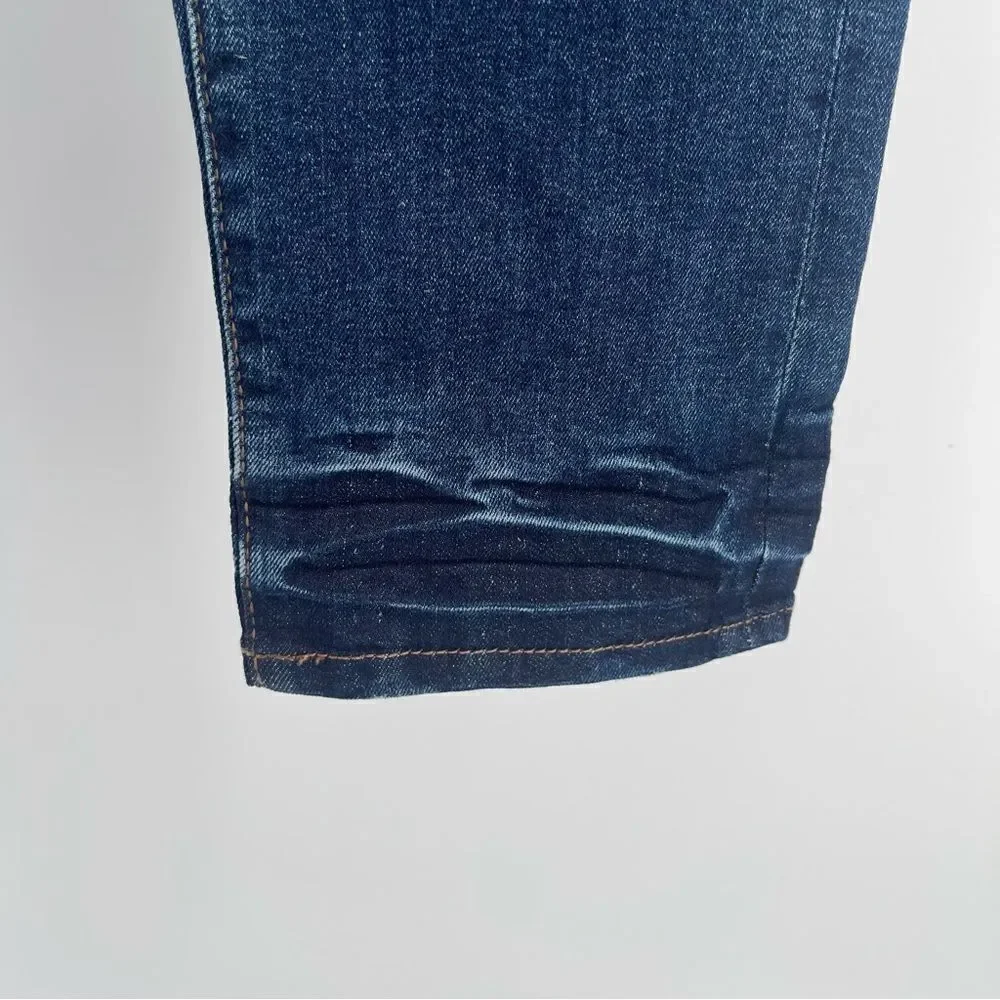 Aeropostale Men’s Blue Dark Wash Distressed Stretch Skinny Denim Jeans 30 x 30